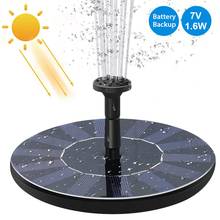 Fonte de água solar para decoração, 7v, 1.6w, para casa, jardim ao ar livre, flutuante 2024 - compre barato