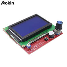 New 1 x LCD12864 Controller + 1 x Switch Board + 2 x 30cm Cable LCD Control Panel 3D Printer Controller Display 2024 - buy cheap