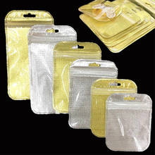 100Pcs Clear Plastic Zipper Ziplock Bag With Hang Hole Zip Lock Reclosable Cell Mobile Phone Case Transparent Packaging Bag 2024 - buy cheap