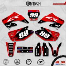 DSMTECH Customized Team Graphics Backgrounds Decals 3M Custom Stickers For 2002-2004 2005-2007 2008-2010 2011-2012 CR125-250 007 2024 - buy cheap