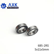 685-2RS Bearing 5x11x5mm ( 10 PCS ) ABEC-1 Miniature Flanged 685RS Ball Bearings L-1150VV 2024 - buy cheap