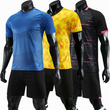 Adult Men Women Football Jerseys Soccer Clothes Sets Short Sleeve Football running Uniforms Soccer Tracksuit Jersey 2024 - buy cheap