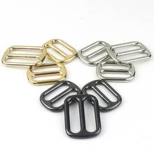 10 pcs Metal Tri Glide Slide Buckles Center Bar Adjuster Buckle for Leather Craft Bag Strap Belt Webbing 25/32/38mm 2024 - buy cheap