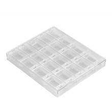 20 Grids Transparent Acrylic Nail Art Decorations Storage Box Rhinestone Beads Container Empty Case Jewelry Display Organizer 2024 - buy cheap