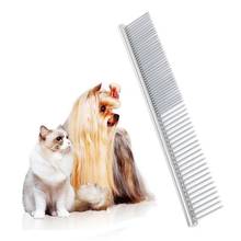 Atacado pet cão gato metal dupla fileira escova de dentes grooming pente de cabelo ancinho ferramenta 2024 - compre barato