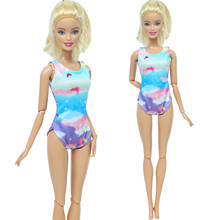 Traje de baño hecho a mano para muñeca Barbie, bañador con diseño de nubes, ropa de playa para baño de verano, accesorios para muñecas, Juguetes DIY para bebés 2024 - compra barato