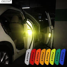 4Pcs/Set Car Door Tape Warning Mark Reflective Open Notice Bicycle Stickers Yellow White Blue Red Strips CHIZIYO 2024 - buy cheap