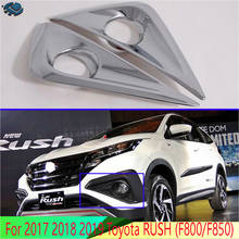 For 2017 2018 2019 Toyota RUSH (F800/F850) Car Accessories ABS Chrome Front Fog Light Lamp Cover Trim 2024 - buy cheap