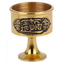 Copper Statue Pure copper water cup wine cup holy water cup pure cup God of wealth cup handicraft 2024 - buy cheap