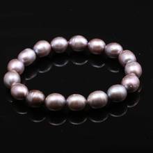 Genuine 100 % Natural Freshwater Pearl Bracelets Bangles for Women Charms Elastic Rope Real Pearl Bracelets Fit Wedding Party 2024 - buy cheap