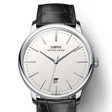 watch for men,mens automatic watches LOBINNI dress 50M waterproof ultrathin self wind mechanical wristwatch montre homme luxury 2024 - buy cheap