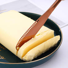 Cuchillo multifunción de acero inoxidable para mantequilla, cuchillo con agujero para queso, mermelada de postre, cubiertos, herramienta de cocina, cuchillo para pan tostado, vajilla 2024 - compra barato