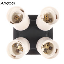 Andoer 4in1 E27 Base Socket Light Lamp Bulb Holder Adapter Splitter for Photo Video Film Photography Studio Softbox Accessories 2024 - buy cheap