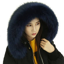 Faux Fox Fur Collar Fake Fur Coat Scarves Luxury Colorful Women Men Winter Jackets Decor Neck Collar Fur Scarves High Quality 2024 - buy cheap