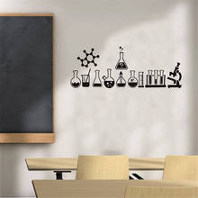 Science Wall Sticker Laboratory Decor Science Wall Decals Geek Wall Art Decal For Bedroom Chemistry Vinyl Mural DW7326 2024 - buy cheap