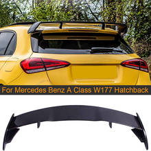 Для W177 задний автомобильный спойлер крыло для Mercedes Benz A Class W177 хэтчбек 2019 2020 углеродного волокна заднее крыло багажника Крышка спойлер 2024 - купить недорого