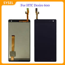 Para htc desire 600 display lcd com tela de toque digitador assembléia substituição 2024 - compre barato