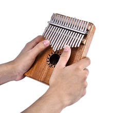 Kalimba-Piano de 17 teclas, instrumento Musical de cuerpo Mbira de madera de alta calidad con libro de aprendizaje, Piano Kalimba, regalo de Navidad 2024 - compra barato