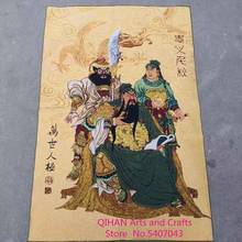 Antiguidade tântrico buda religioso bordado de seda guan yu guan gong lealdade por milhares de anos 2024 - compre barato