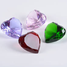 Кристальное сердце, бриллиантовый подарок, оптическая призма, многоцветный бриллиант, подарок на день рождения 2024 - купить недорого