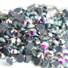 Hot fix Rhinestones Iron On Rhinestones For Clothes High Quality SS10 SS12 SS16 SS20 SS30 Crystal AB Hot back Glass Stone 2024 - buy cheap