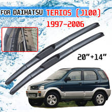 Escova de limpeza de para-brisa para daihatsu, terios, bego, toyota falha 1997 ~ 2006, j100, limpador de para-brisas, 1998, 1999, 2000 2024 - compre barato