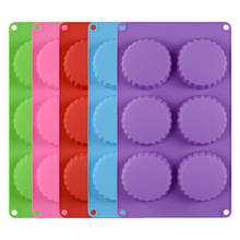 6 Cavity Silicone Pie Pan/Mold Mini Tart Pan Tartlet Pans Fluted Quiche Pans Chocolate/Cookie/Candy Molds 2024 - buy cheap