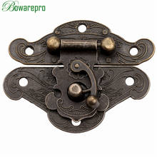 bowarepro 5pcs 38mm Antique Bronze Jewelry Wooden Box Hasps Drawer Latches Decorative Brass Suitcases Hasp Latch Buckle Clasp 2024 - buy cheap