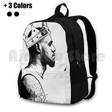 The King-mochila de senderismo al aire libre, resistente al agua, para acampar, viajes, Lbj, James King, Crown, King, James Royal, Cleaveland, baloncesto 2024 - compra barato