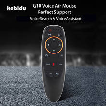 Kebidu 2,4 ГГц мини Fly G10S для гироскопа Голосовая воздушная мышь G20S для Android tv Box PC беспроводной микрофон Пульт дистанционного управления ИК обучения 2024 - купить недорого