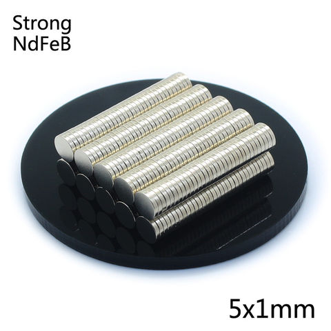 100Pcs 5x1mm Neodymium Magnet Permanent N35 Mini Small Round Fridge Magneet Super Strong Powerful Magnetic Magnets For Craft 2022 - buy cheap