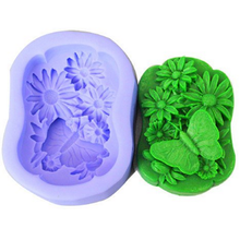 3D Butterfly Flower Oval Silicone Soap diy Mold Chocolate Candle Soap DIY Mould Soap Making Mold Craft Art Cake Soap Making Form 2024 - buy cheap