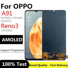 Pantalla LCD para móvil, digitalizador de pantalla táctil para OPPO Reno3 CPH2043, Reno 3, OPPO A91, PCPM00, CPH2001, CPH2021 2024 - compra barato