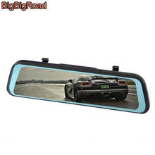 BigBigRoad Car DVR Dash Camera IPS Stream RearView Mirror For Mercedes Benz SL Class 300 350 400 550 M Class ML 320 350 400 500 2024 - buy cheap