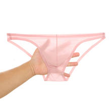 Semi Transparent Underwear Gay Mens Briefs Sexy Bulge Low Waist Seemless Men Brief Male Lingerie Underware Panties For Man 2024 - buy cheap