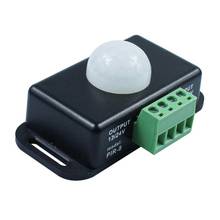 Sensor de movimiento PIR infrarrojo automático, módulo de interruptor de luz para lámpara de tira LED, 12V, 24V, 8A 2024 - compra barato