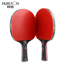 Huieson-raquetas de tenis de mesa, pala de carbono para entrenamiento, potente Control de paleta de Ping Pong, 2 piezas, 5 estrellas 2024 - compra barato