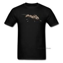 Geometric Ant T Shirts Men Chic Tshirt Geek Tops Father Day Gift T-shirt Unique Design Summer Clothes Cotton Tees Black 2024 - buy cheap