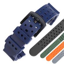 Onthelevel silicone rubber Watch Strap 20 22 24mm Waterproof and breathable Fluororubber Watchband For Each Watch Brand #E 2024 - buy cheap