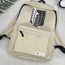 Mochila de attack on titan, bolsas femininas de grife para viagens, estilosas com detalhes de velocidade, para mulheres 2024 - compre barato