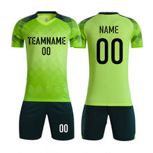 Conjunto de camisa de futebol infantil, uniforme de futebol para homens e mulheres, roupa esportiva 2024 - compre barato