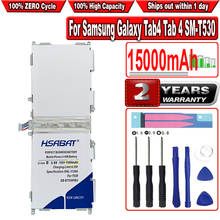 Hsabat-bateria para samsung galaxy, 15000mah, para samsung galaxy tab4 tab 4 drive t533 t535 t531 t535 t537 2024 - compre barato