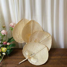 Handmade Straw Woven Fans Craft Summer Cooling Fan Mosquito Repellent Manual Straw Hand Fan Bamboo Home Decoration 2024 - buy cheap