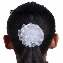 2pcs/lot Female student opening school gift Cute cartoon white hair accessories Girl head rope bow flower headwear Elastic hair 2024 - buy cheap