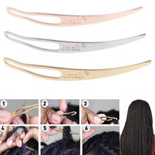 Extensores de cabello de estilo africano, herramientas de ganchillo para peluca trenzada, estilo de cabello africano, aguja de enclavamiento, oro y plata 2024 - compra barato