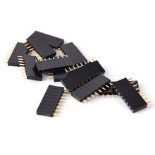 10pcs/lot Pin Header 8 pin 2.54MM 11MM Long Needle Female Pin Header Strip Stackable Header Connector 8pin 2024 - buy cheap