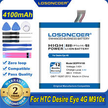 100% Original LOSONCOER BOPFH100 4100mAh batería de la batería para HTC Desire ojo 4G M910x 2024 - compra barato