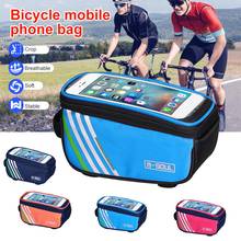 Bike Frame Bag Phone Holder Front Triangle Bag Waterproof Top Tube Phone Mount Bicycle Panniers Frame Front Tube Bags Accessorie 2024 - buy cheap