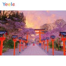 Yeele-fondos fotográficos para estudio fotográfico, puerta roja, flores de cerezo, paisaje, santuario Torii, retrato 2024 - compra barato