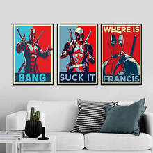 Marvel Canvas Paiting Superhero Canvas Painting Avengers Deadpool Graffiti Canvas Wall Art Picture for Living Room Home Decor 2024 - buy cheap